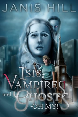 Face of Isis obscuring the half seen head of a vampire